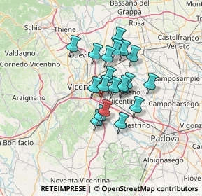 Mappa Via Ancona, 36040 Torri di Quartesolo VI, Italia (9.0515)
