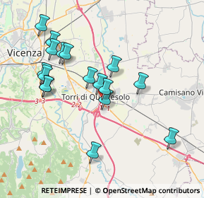 Mappa Via Ancona, 36040 Torri di Quartesolo VI, Italia (3.64882)