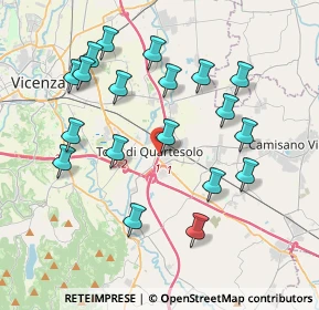 Mappa Via Ancona, 36040 Torri di Quartesolo VI, Italia (3.94474)