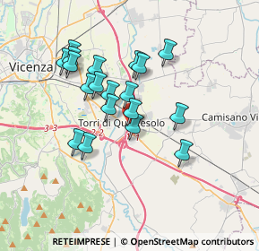 Mappa Via Ancona, 36040 Torri di Quartesolo VI, Italia (3.01684)