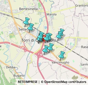 Mappa Via Ancona, 36040 Torri di Quartesolo VI, Italia (1.04083)