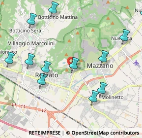 Mappa Vicolo Tito Speri, 25086 Rezzato BS, Italia (2.48333)