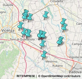 Mappa Via Roma C., 36043 Camisano Vicentino VI, Italia (6.24211)