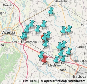 Mappa Via Roma C., 36043 Camisano Vicentino VI, Italia (6.5915)