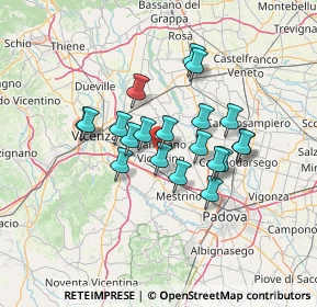 Mappa Via Roma C., 36043 Camisano Vicentino VI, Italia (10.6385)