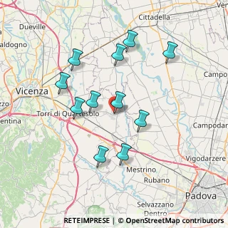 Mappa Via Rumor, 36043 Camisano Vicentino VI, Italia (6.89909)
