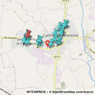 Mappa Via Roma Camisano, 36043 Camisano Vicentino VI, Italia (0.737)
