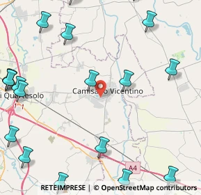 Mappa Via Roma Camisano, 36043 Camisano Vicentino VI, Italia (6.494)