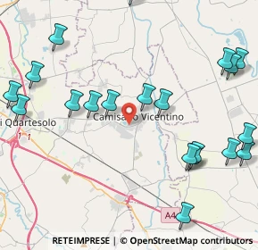 Mappa Via Roma Camisano, 36043 Camisano Vicentino VI, Italia (5.257)
