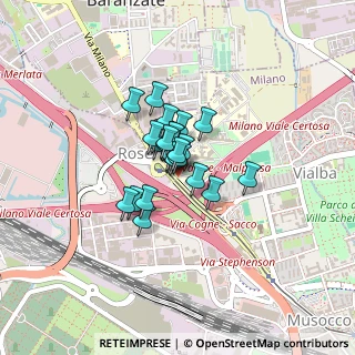 Mappa Via Giovanni Battista Grassi, 20021 Milano MI, Italia (0.19615)