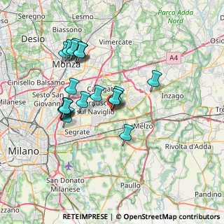 Mappa Via Trento, 20051 Cassina de' Pecchi MI, Italia (6.765)