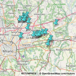 Mappa Via Trento, 20051 Cassina de' Pecchi MI, Italia (6.42)