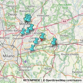 Mappa Via Trento, 20060 Cassina De' Pecchi MI, Italia (6.71462)
