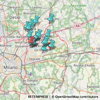 Mappa Via Trento, 20051 Cassina de' Pecchi MI, Italia (6.25)