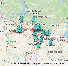 Mappa Via della Seta, 25125 Brescia BS, Italia (8.8925)