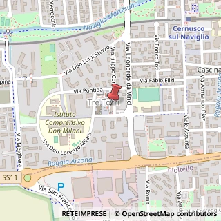 Mappa Via F. Corridoni, 34, 20063 Cernusco sul Naviglio, Milano (Lombardia)