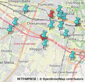 Mappa Via Quinta, 25125 Brescia BS, Italia (2.28333)