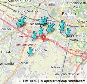 Mappa Via Quinta, 25125 Brescia BS, Italia (1.56667)