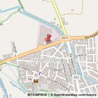 Mappa Via Padana Superiore, 55, 25030 Urago d'Oglio, Brescia (Lombardia)
