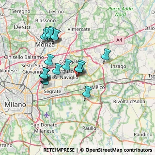 Mappa Piazza Unità d'Italia, 20051 Cassina de' Pecchi MI, Italia (6.858)
