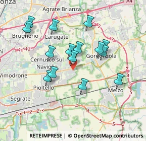 Mappa Piazza Unità d'Italia, 20051 Cassina de' Pecchi MI, Italia (3.37267)