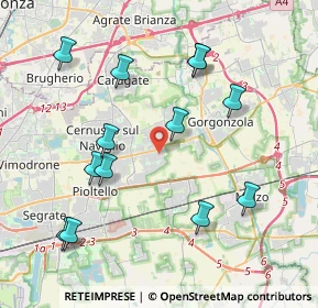 Mappa Piazza Unità d'Italia, 20051 Cassina de' Pecchi MI, Italia (4.25308)