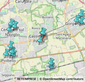 Mappa Piazza Unità d'Italia, 20051 Cassina de' Pecchi MI, Italia (2.9145)