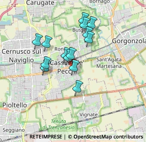 Mappa Piazza Unità d'Italia, 20051 Cassina de' Pecchi MI, Italia (1.43714)