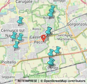 Mappa Piazza Unità d'Italia, 20051 Cassina de' Pecchi MI, Italia (1.99583)