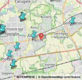 Mappa Piazza Unità d'Italia, 20051 Cassina de' Pecchi MI, Italia (3.46421)