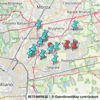 Mappa Via Alessandro Manzoni, 20090 Vimodrone MI, Italia (2.74824)