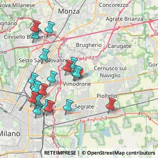 Mappa Via Alessandro Manzoni, 20090 Vimodrone MI, Italia (4.461)