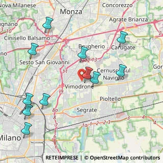 Mappa Via Alessandro Manzoni, 20090 Vimodrone MI, Italia (4.77636)