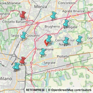 Mappa Via Alessandro Manzoni, 20090 Vimodrone MI, Italia (4.84545)