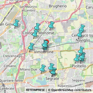 Mappa Via Alessandro Manzoni, 20090 Vimodrone MI, Italia (2.28611)