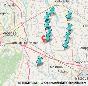 Mappa Via Padre A. Menin, 36043 Vicenza VI, Italia (6.29538)