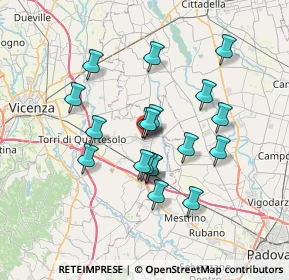 Mappa 36043 Vicenza VI, Italia (5.94421)
