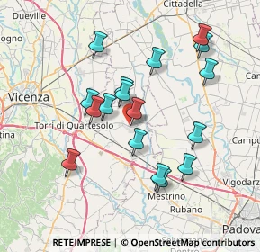 Mappa Via Padre A. Menin, 36043 Vicenza VI, Italia (6.76941)