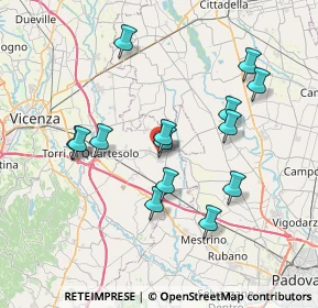 Mappa 36043 Vicenza VI, Italia (6.92429)