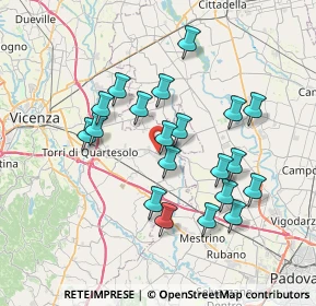 Mappa Via Padre A. Menin, 36043 Vicenza VI, Italia (6.663)
