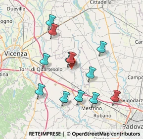 Mappa Via Padre A. Menin, 36043 Vicenza VI, Italia (7.02583)