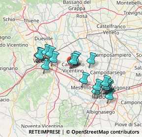 Mappa 36043 Vicenza VI, Italia (12.6995)