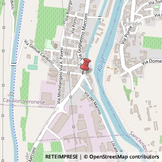 Mappa Via Guglielmo Marconi,  8, 37010 Cavaion Veronese, Verona (Veneto)