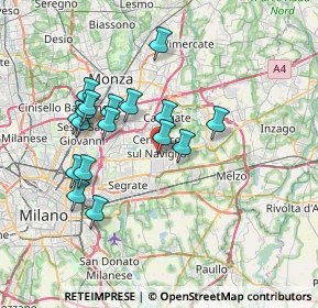 Mappa Via Legnano, 20063 Cernusco sul Naviglio MI, Italia (6.65353)