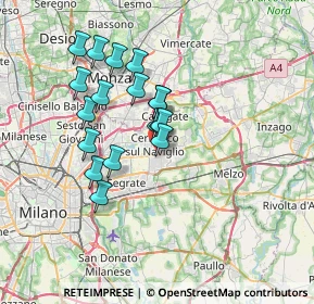 Mappa Via Legnano, 20063 Cernusco sul Naviglio MI, Italia (5.90556)