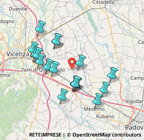 Mappa Via Roma Santa Maria, 36043 Camisano Vicentino VI, Italia (6.81)