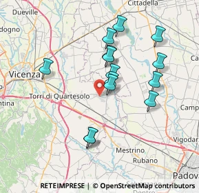 Mappa Via Roma Santa Maria, 36043 Camisano Vicentino VI, Italia (6.68214)