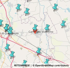 Mappa Via Roma Santa Maria, 36043 Camisano Vicentino VI, Italia (6.247)