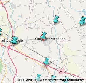 Mappa Via Roma Santa Maria, 36043 Camisano Vicentino VI, Italia (6.37417)