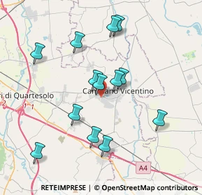 Mappa Via Roma Santa Maria, 36043 Camisano Vicentino VI, Italia (3.59846)